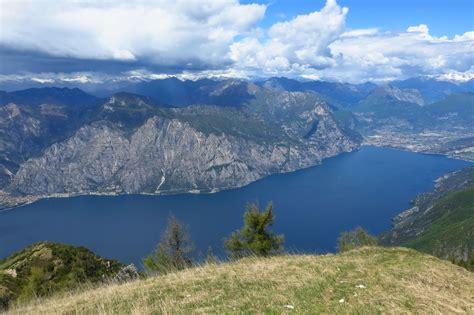 The peaks of Monte Baldo at Lake Garda 